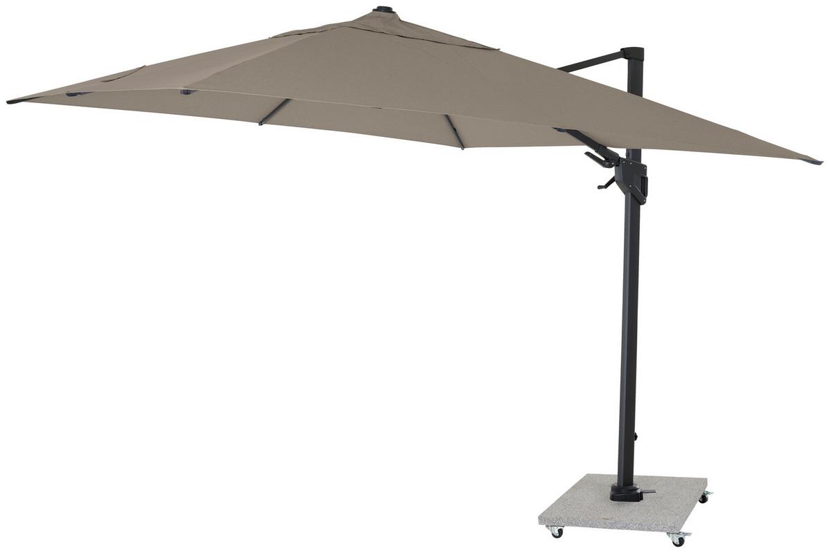 AMPELSCHIRM T50071 - Taupe/Anthrazit, MODERN, Textil/Metall (300/300cm) - Siena Garden