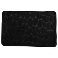 Badteppich 141063 Kiesel - Schwarz, Konventionell (50/80cm) - Spirella