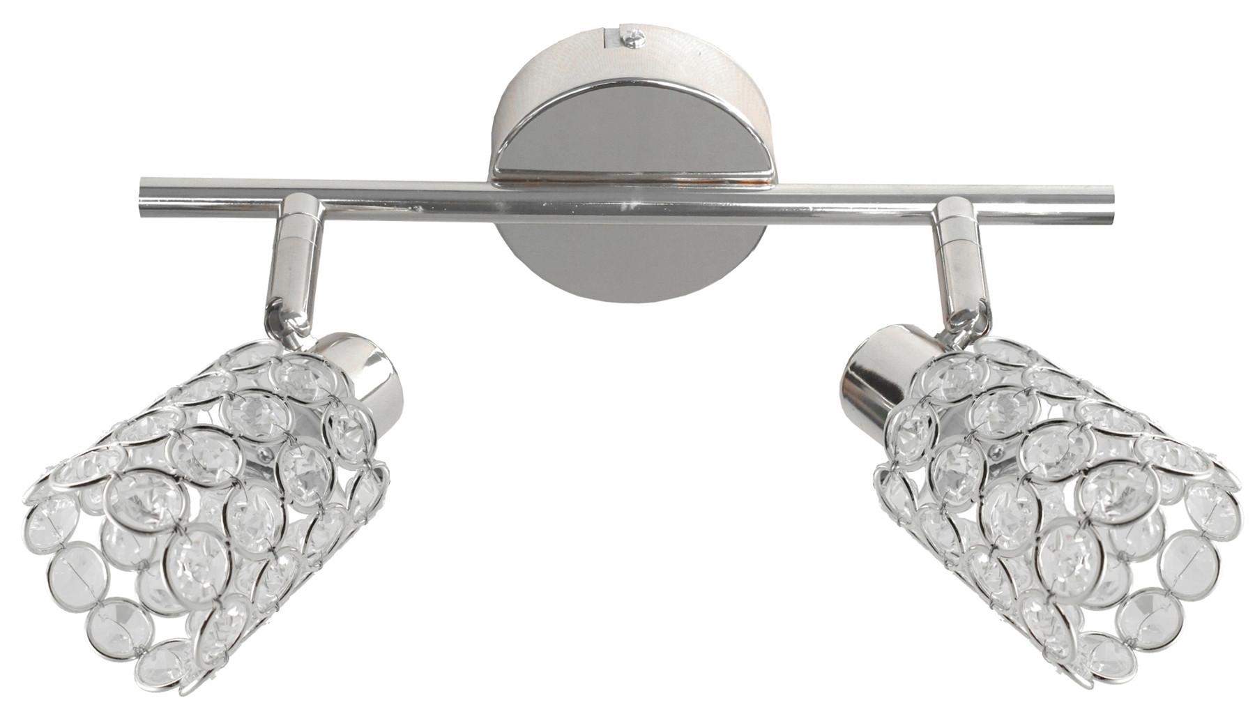 Reflektor York - boje kroma/prozirno, Konvencionalno, staklo/metal (37/8cm)
