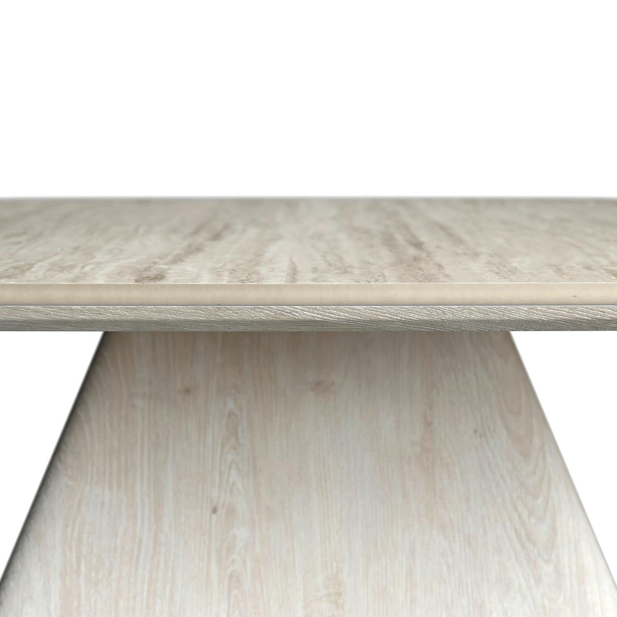 Couchtisch Thiago Creme 2-er Set MDF/Stein - Creme, MODERN, Holzwerkstoff/Stein - Bessagi Home