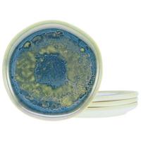 Set Desertnih Krožnikov Yuki Uno, 4-Delni - modra/zelena, Basics, keramika (22cm) - Creatable