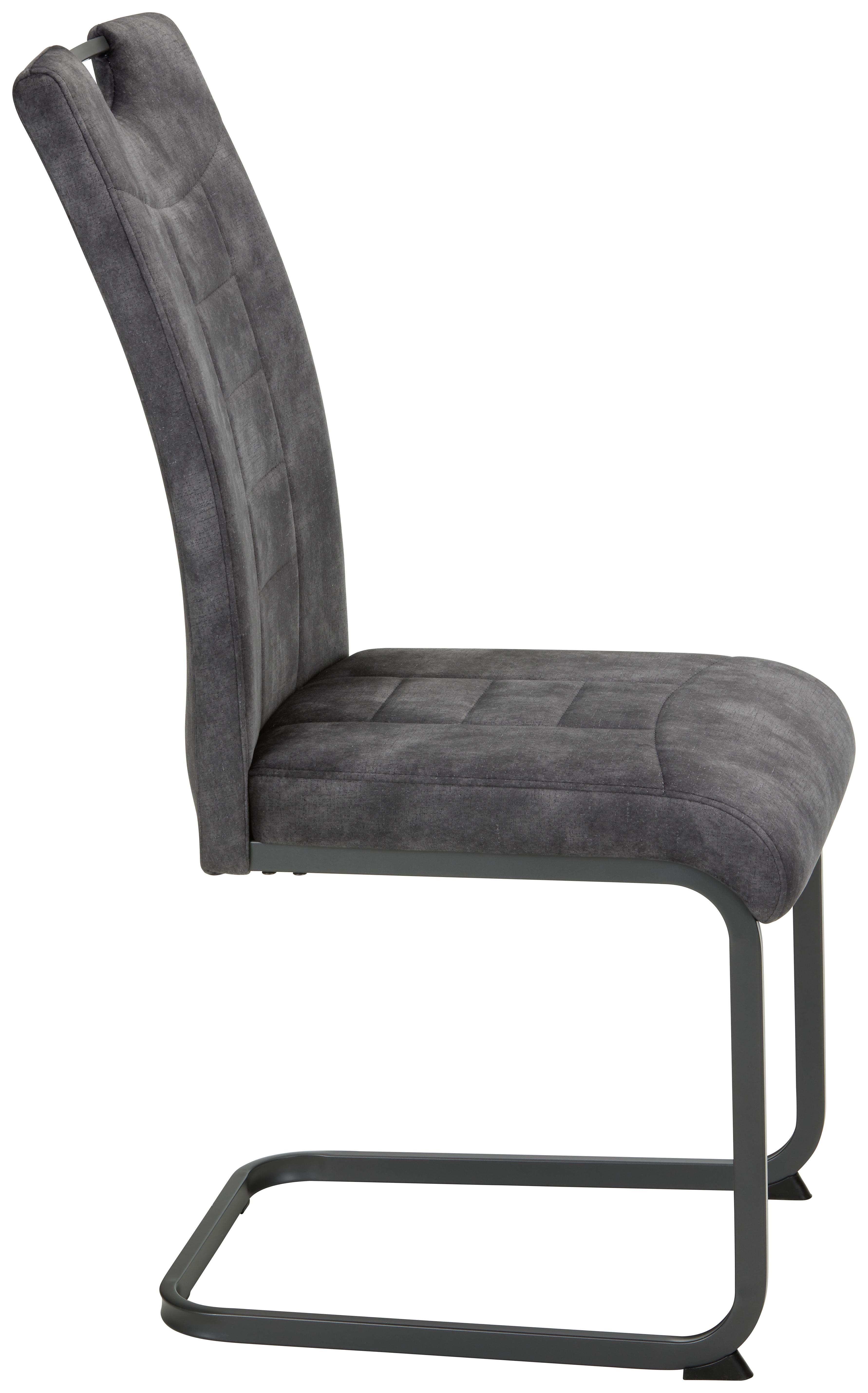 SVIKTSTOL RUBY 2 - grå/antracit, Modern, metall/textil (43/100/58cm) - Mömax
