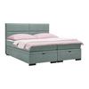 Boxspring Krevet Ethan - siva/crna, Moderno, tekstil/plastika (160/200cm) - Premium Living