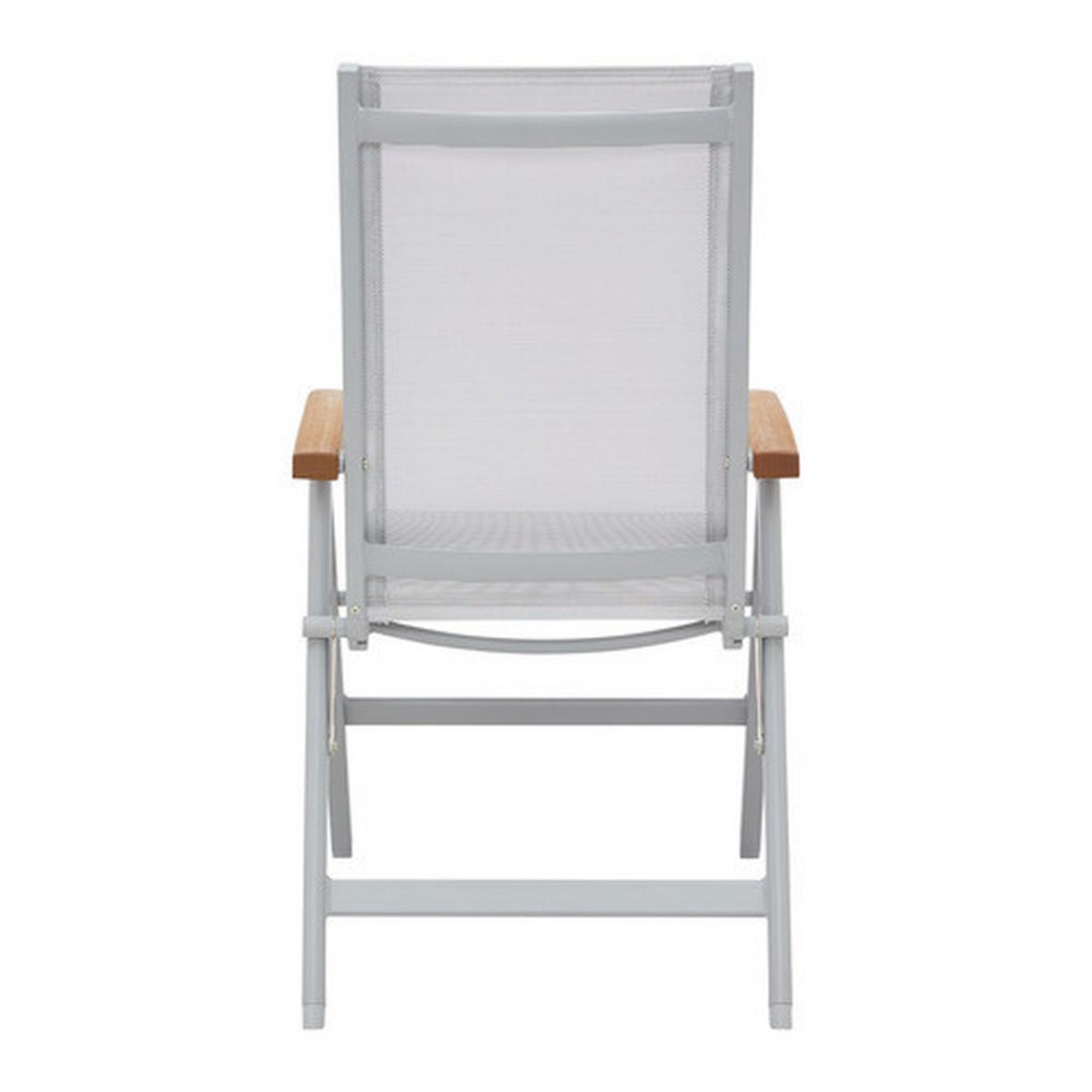 Gartensessel Barcelona 3 Grau - Grau/Teakfarben, Modern, Holz/Kunststoff (65,5/105,8/56,4cm) - Mömax