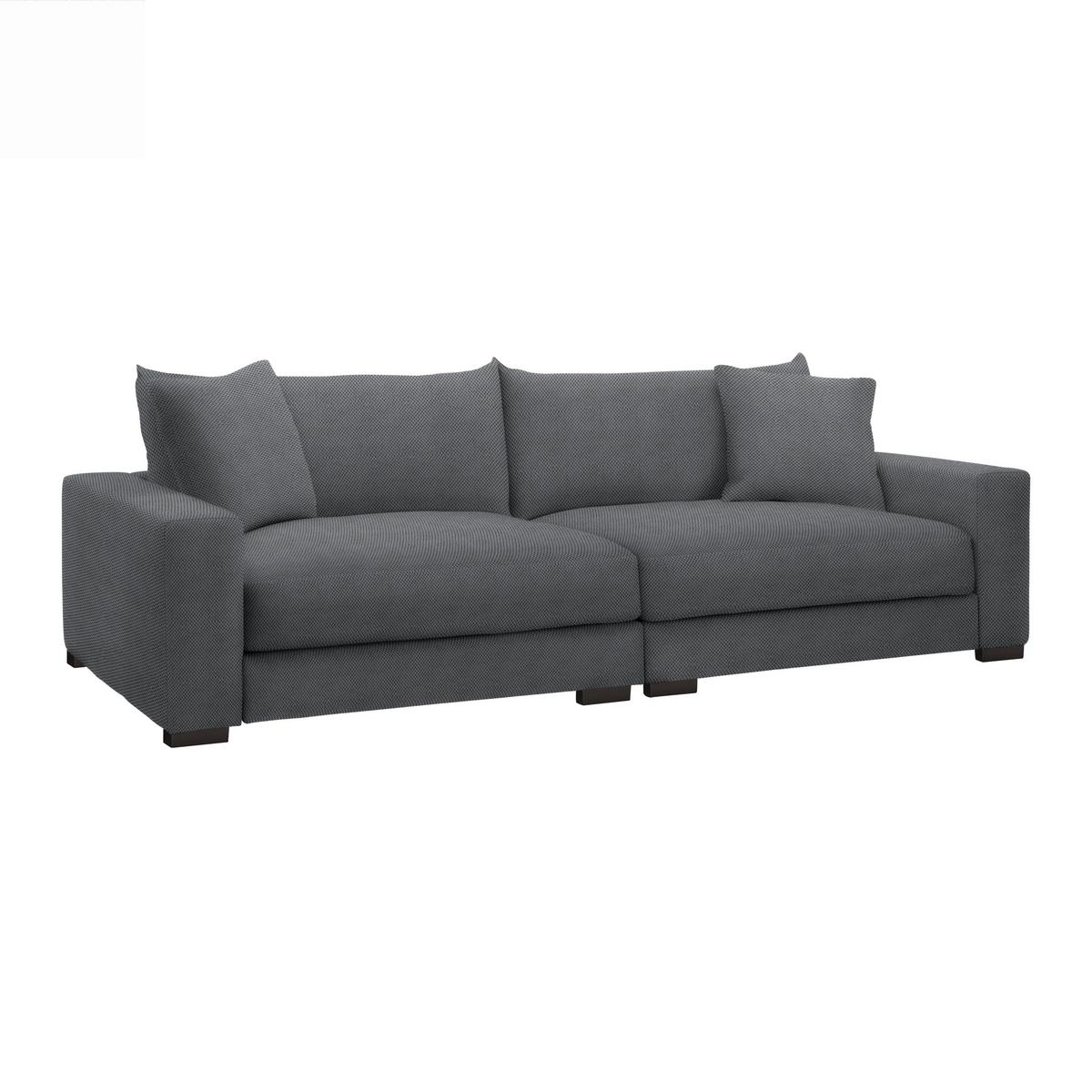 Megasofa Pedro Dunkelgrau - Dunkelgrau, MODERN, Holz/Holzwerkstoff (261/83/124cm) - Mömax