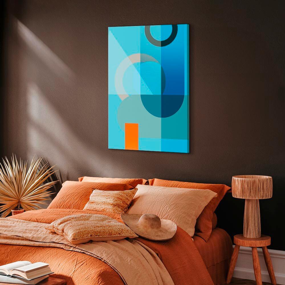 Slika Na Platnu Blue Surface - svetlo modra, Basics, tekstil/leseni material (40/60/1,2cm) - artgeist