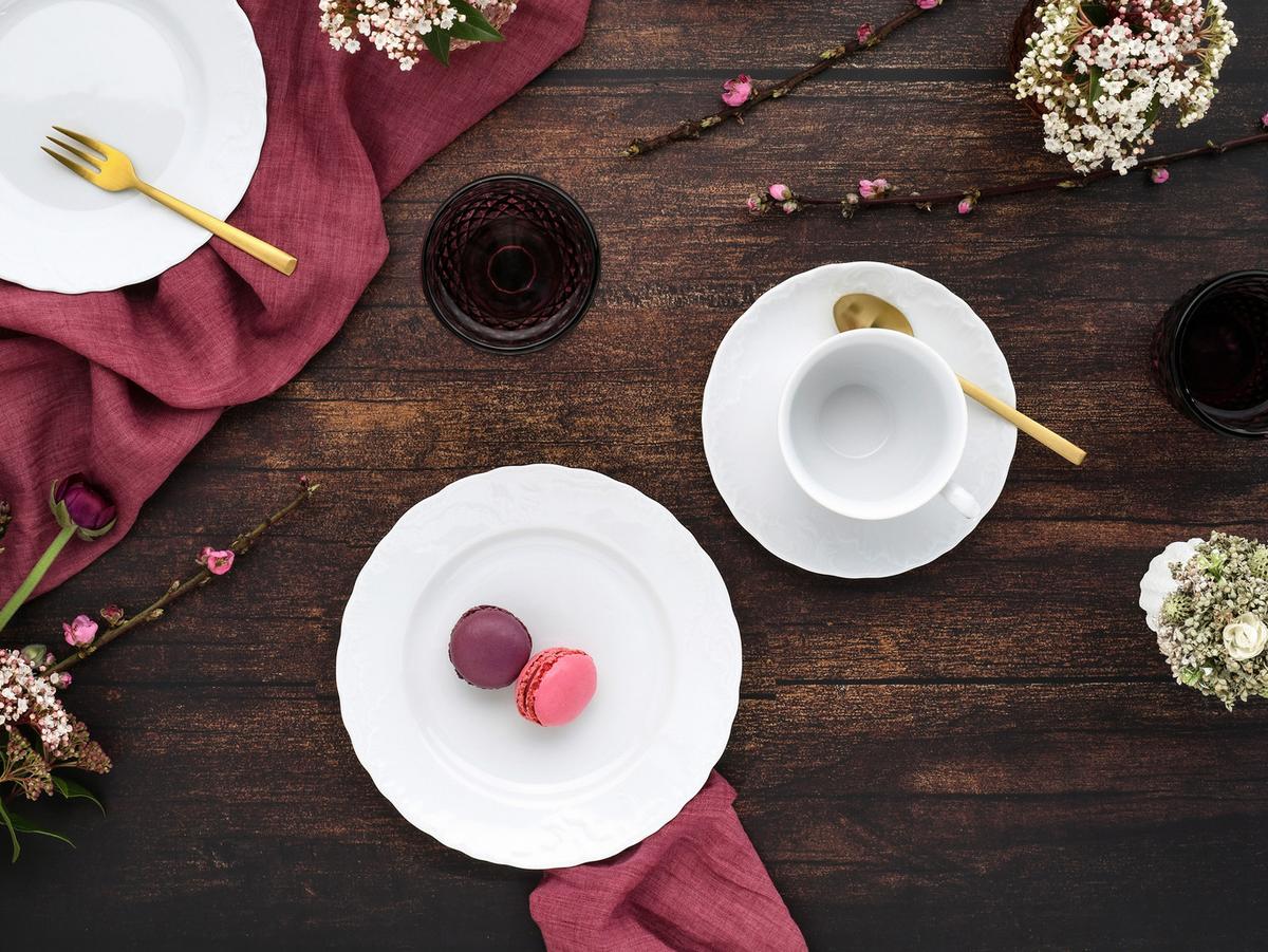 Kavni Servis Rokoko, 18-Delni - bela, Basics, keramika - Creatable