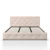 STOPPAD SÄNG JULIE - svart/naturfärgad, Modern, metall/trämaterial (180/200cm) - Bessagi Home
