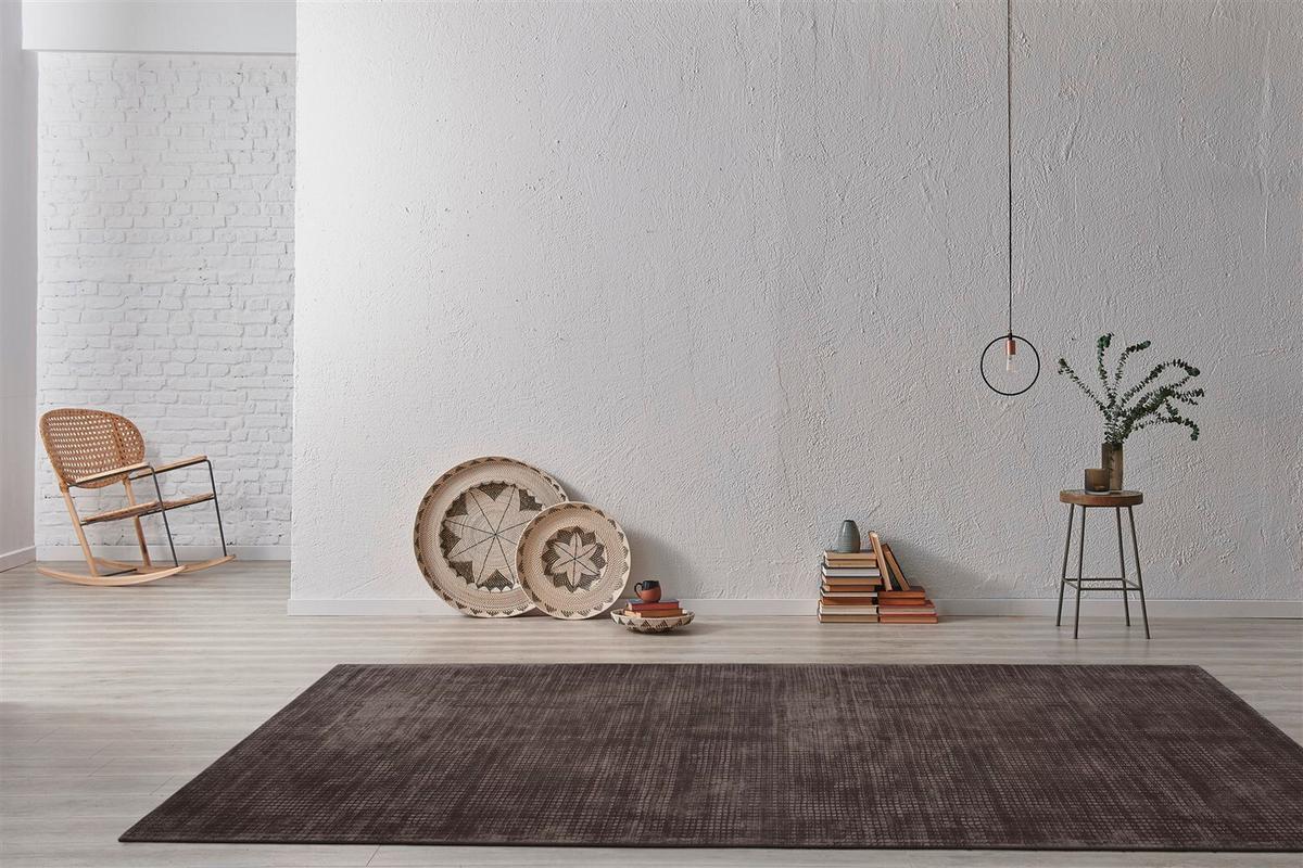 FLACHWEBETEPPICH BRIDGET 125 BRAUN - Braun, Konventionell, Textil (160/230cm) - Kayoom