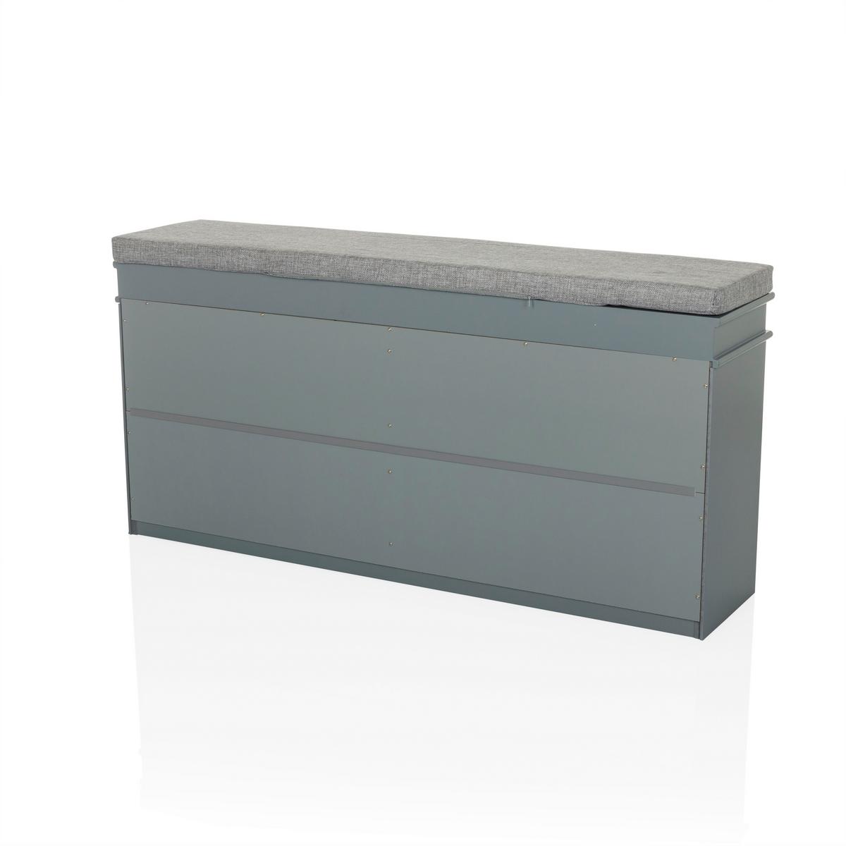 Omara Za Čevlje Estha 2, Siva - srebrne barve/siva, Moderno, kovina/leseni material (104/52/24cm) - MID.YOU