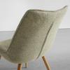 STOL LOU - ljusgrön/ekfärgad, Modern, metall/trä (52/84/60cm) - Mömax