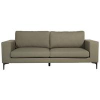 2-SITZER-SOFA BOLERO - Schwarz/Olivgrün, Design, Kunststoff/Textil (215/84/88cm) - Livetastic