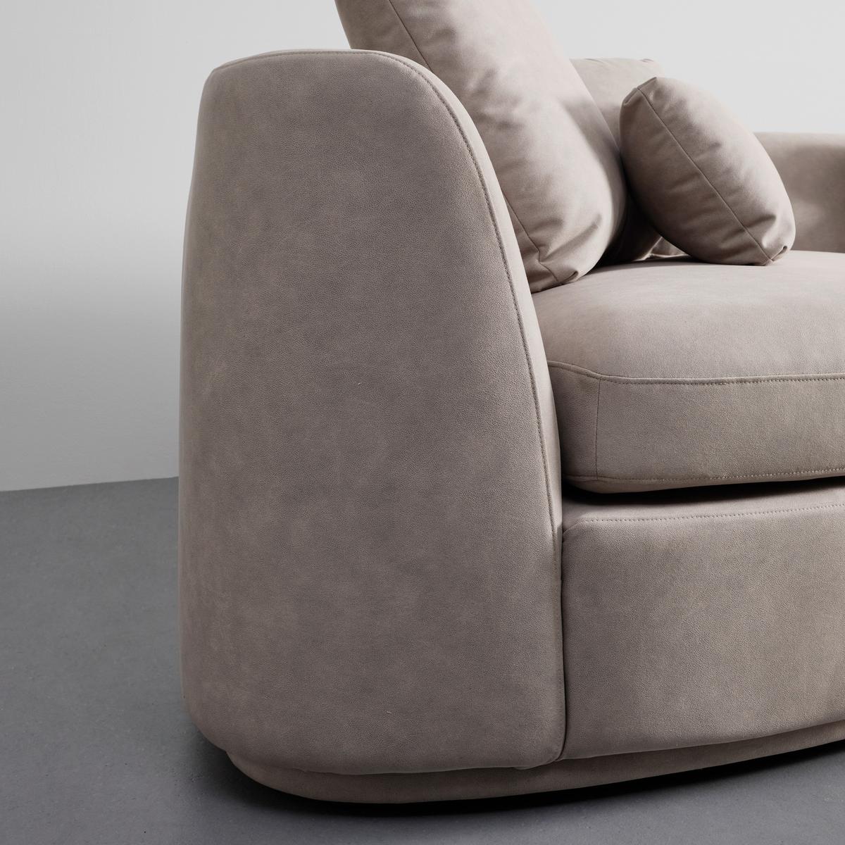 NAROŻNIK ANNA - beżowy/biały, Modern, tworzywo sztuczne/tkanina (360/71/134cm) - Bessagi Home