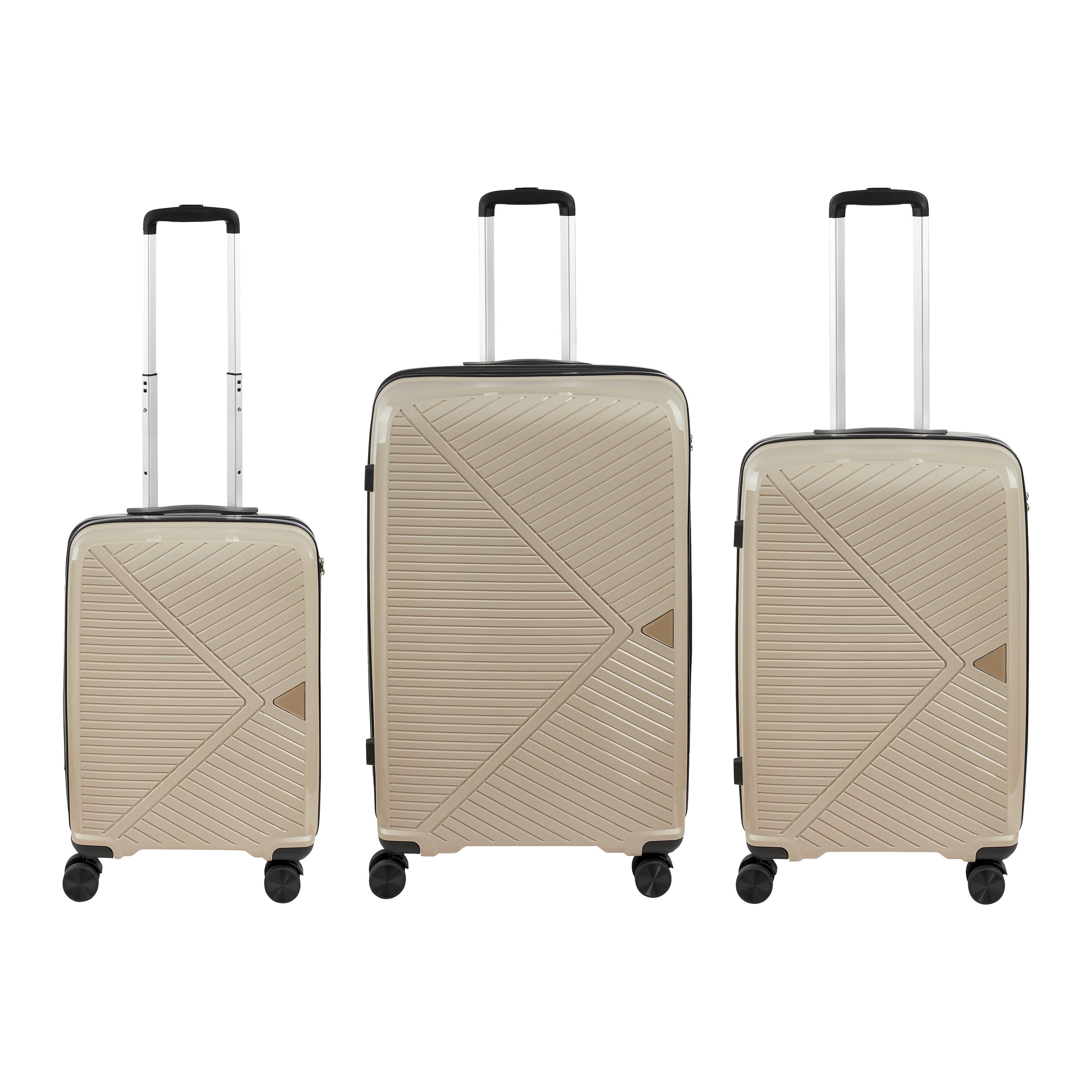 Reisekofferset Capri Grau - Grau, KONVENTIONELL, Kunststoff/Textil - Mömax