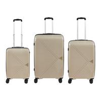 Reisekofferset Capri Grau - Grau, KONVENTIONELL, Kunststoff/Textil - Mömax