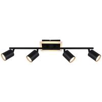 LAMPA SUFITOWA MAXIN - czarny, Trend, tworzywo sztuczne/metal (63/9,5/16cm) - Novel