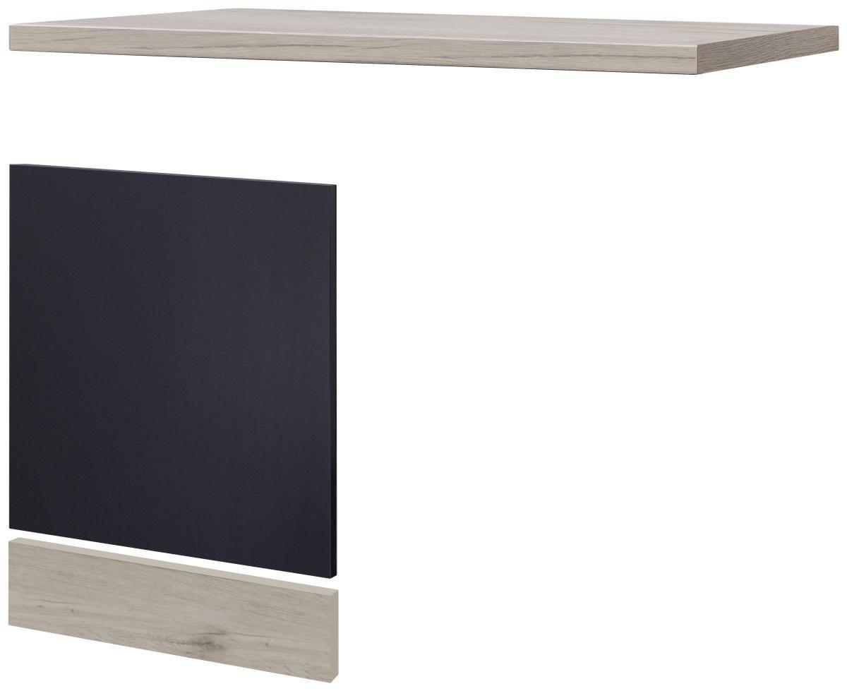 Geschirrspülerblende Anthrazit/Eiche - MODERN (110/60cm) - FlexWell