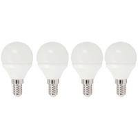 LED-Leuchtmittel Multi max. 5,5 Watt, 4 Stück - Weiß, Kunststoff - Mömax
