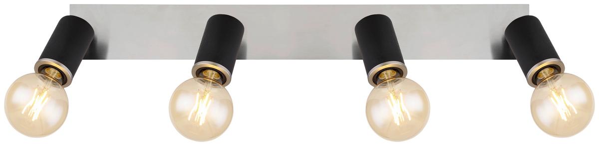 Reflektor Poldi - črna, Basics, kovina/les (80/10/18cm) - Globo
