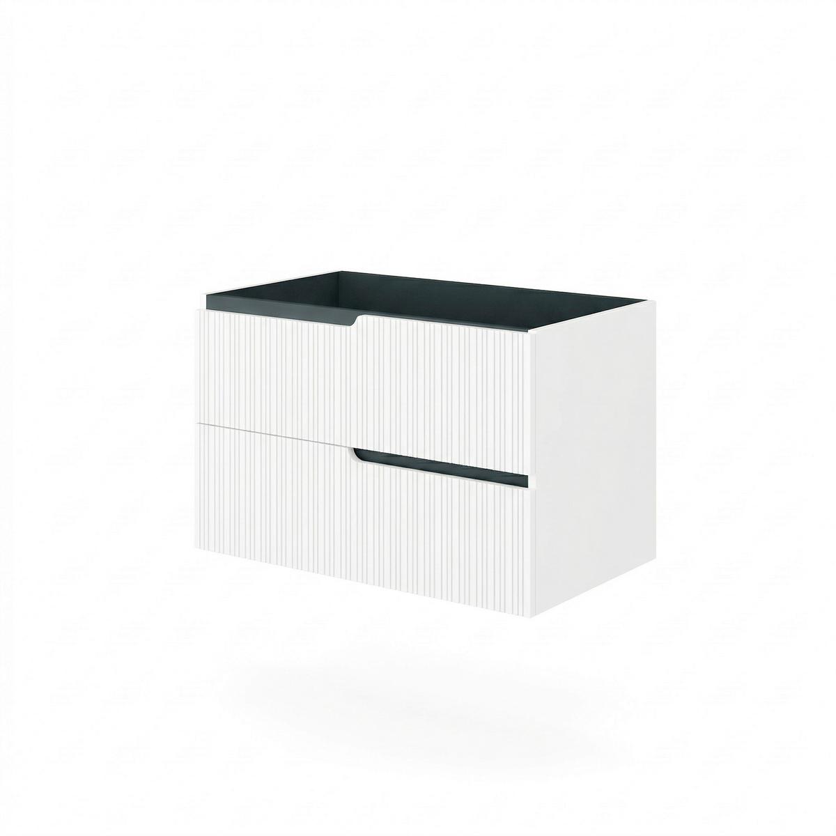 Element Ispod Umivaonika Winter - bijela/antracit, Moderno, drvni materijal (80/51/46cm)
