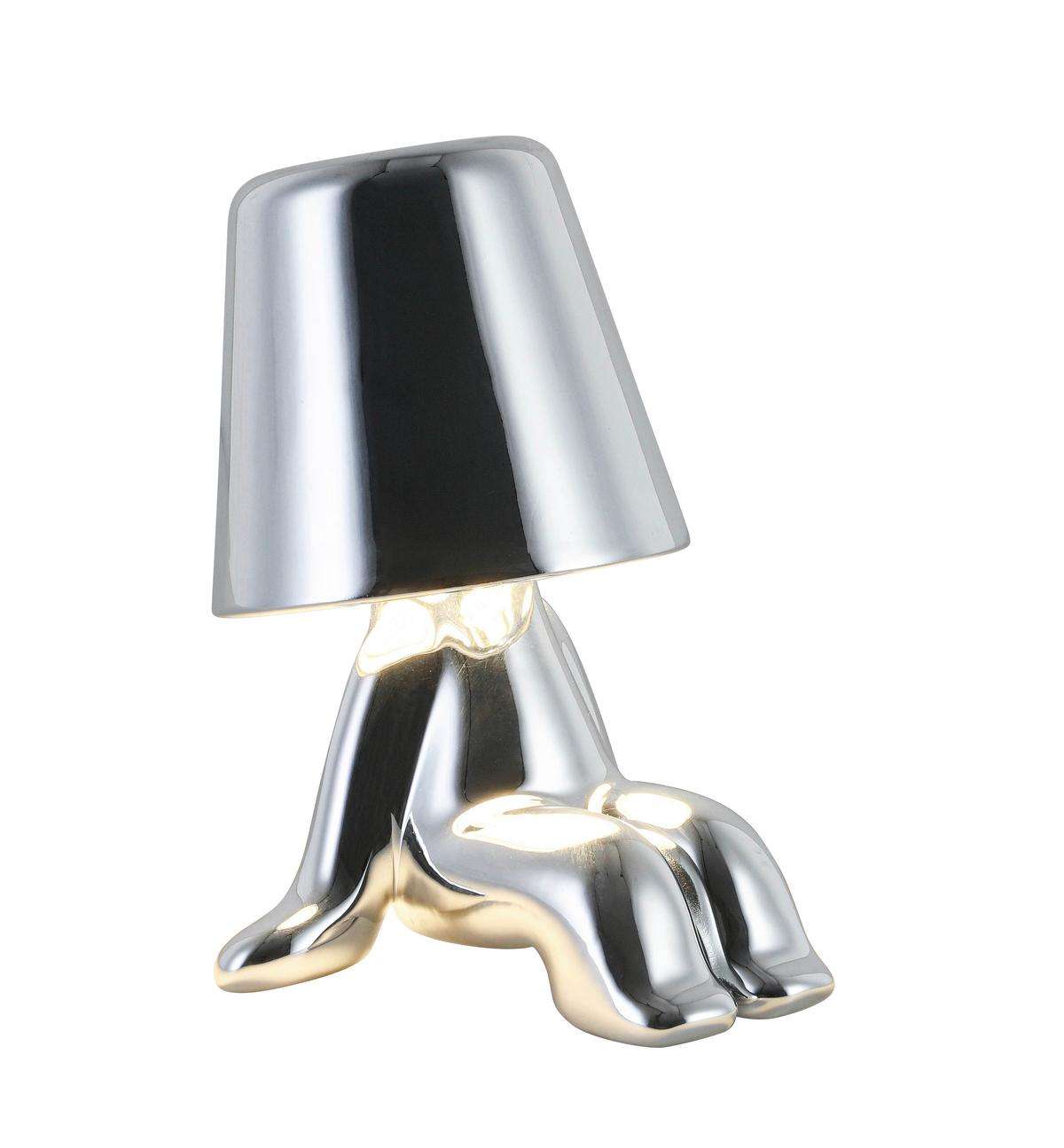 Okrasna Led-svetilka Fesch - barve kroma, Moderno, kovina/umetna masa (13/9,5/18cm) - Mömax