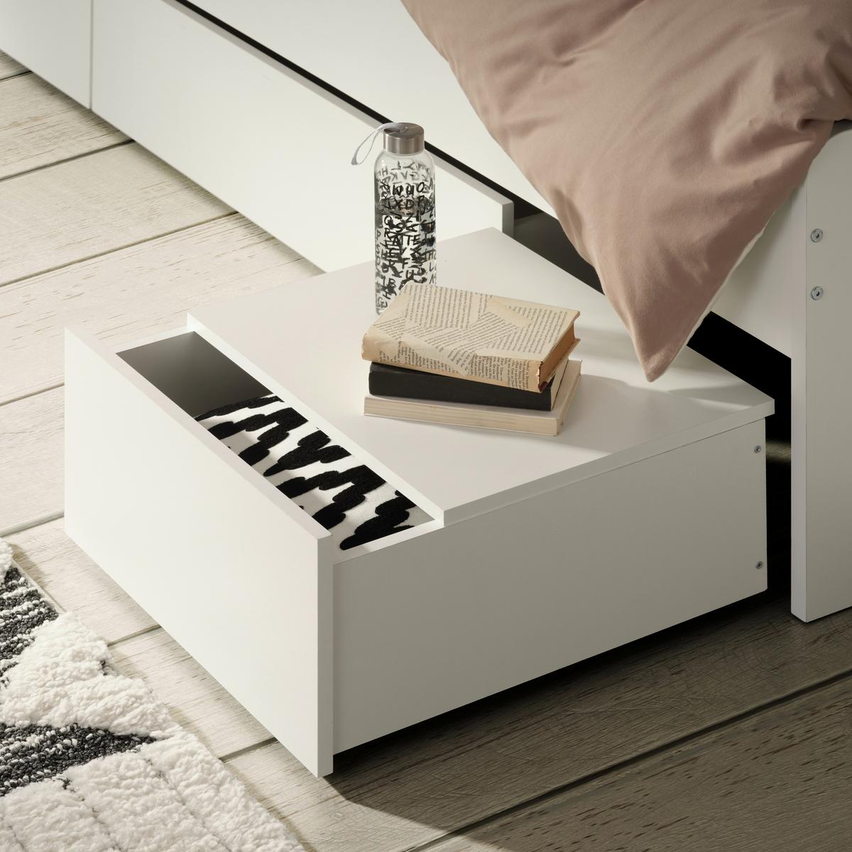 Ifjúsági Ágykeret Fehér Dirk - fehér, Konventionell (90/200cm) - Best Price