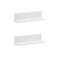 Wandboard Torge Weiß matt, 2er Set - Weiß, MODERN, Holzwerkstoff (60/15,7/17,3cm) - Livetastic