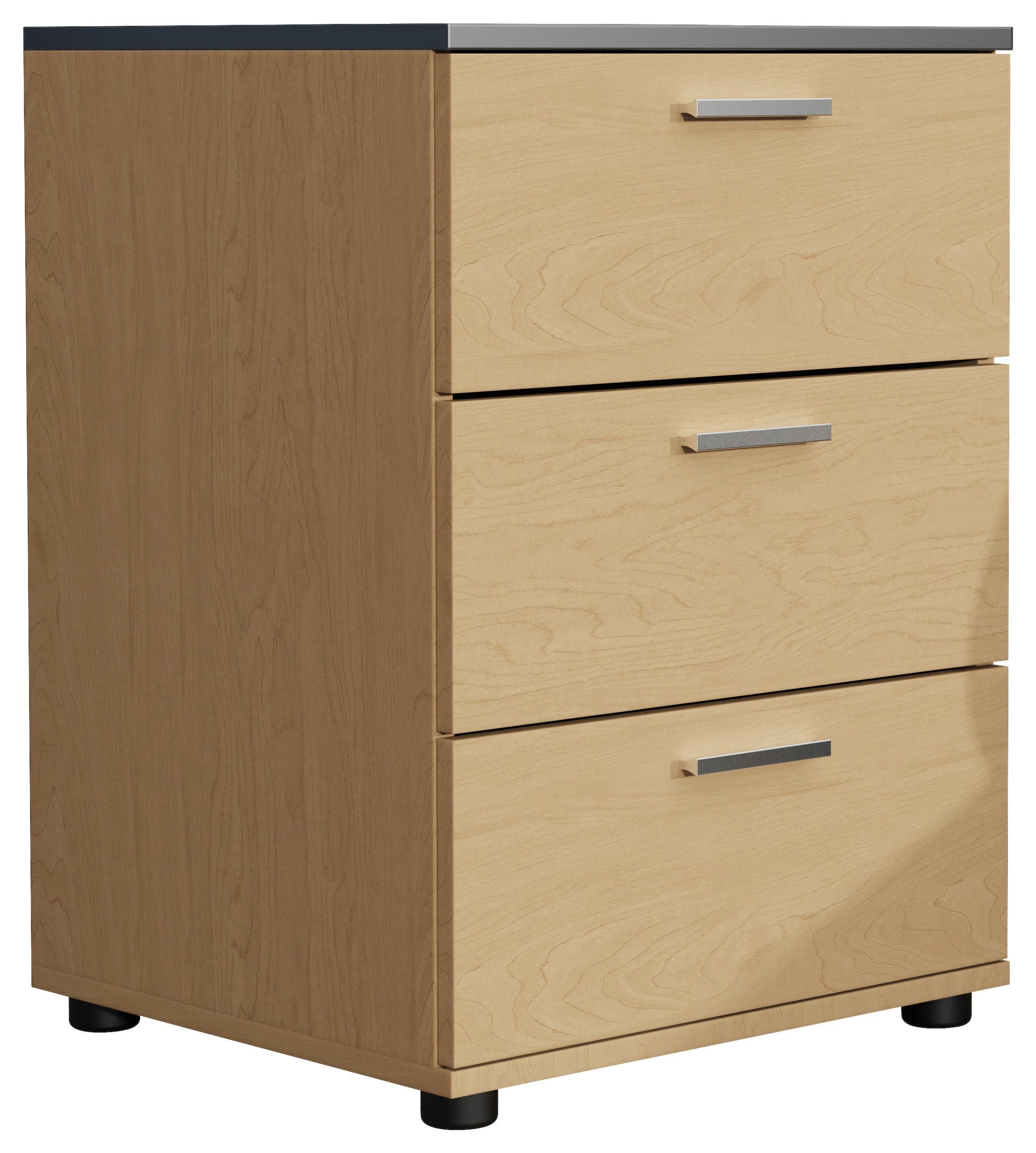 NachtkästchenTestalo ca. 46x59 cm Anthr./Eiche - Honigeiche/Eichefarben, MODERN, Holzwerkstoff/Kunststoff (46/59/42cm) - MID.YOU