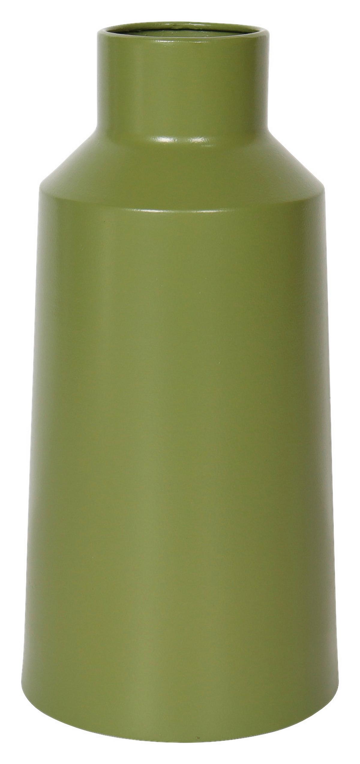 Vase Aceto in Grün - Grün, Modern, Metall (15/25,5cm) - Premium Living