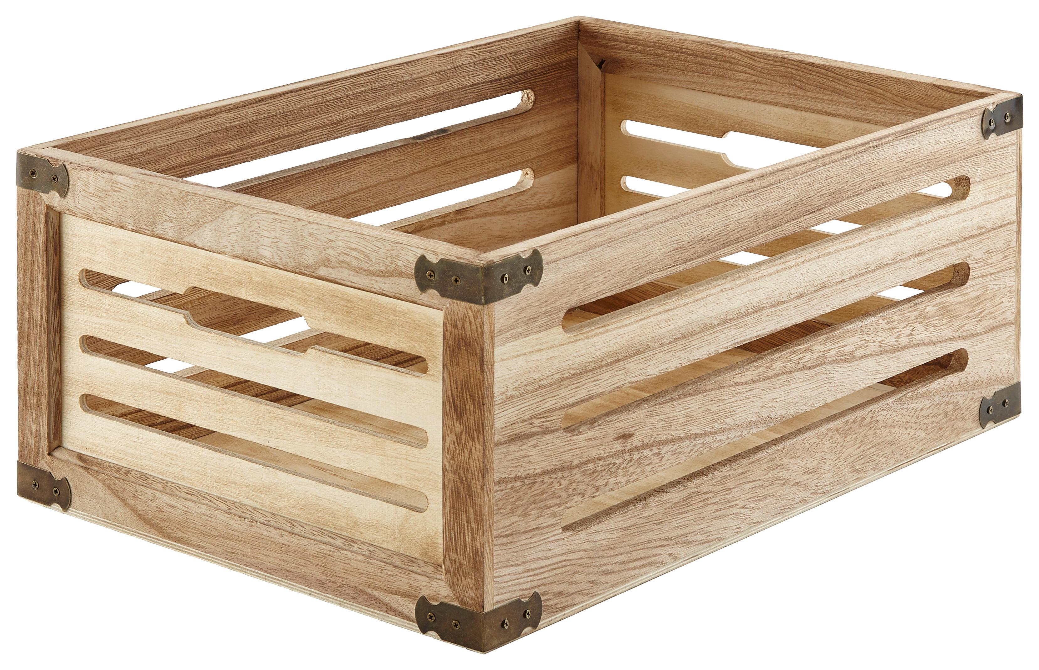 Kiste Ronny Naturfarben - Naturfarben, Holz (44/31/18cm) - Mömax