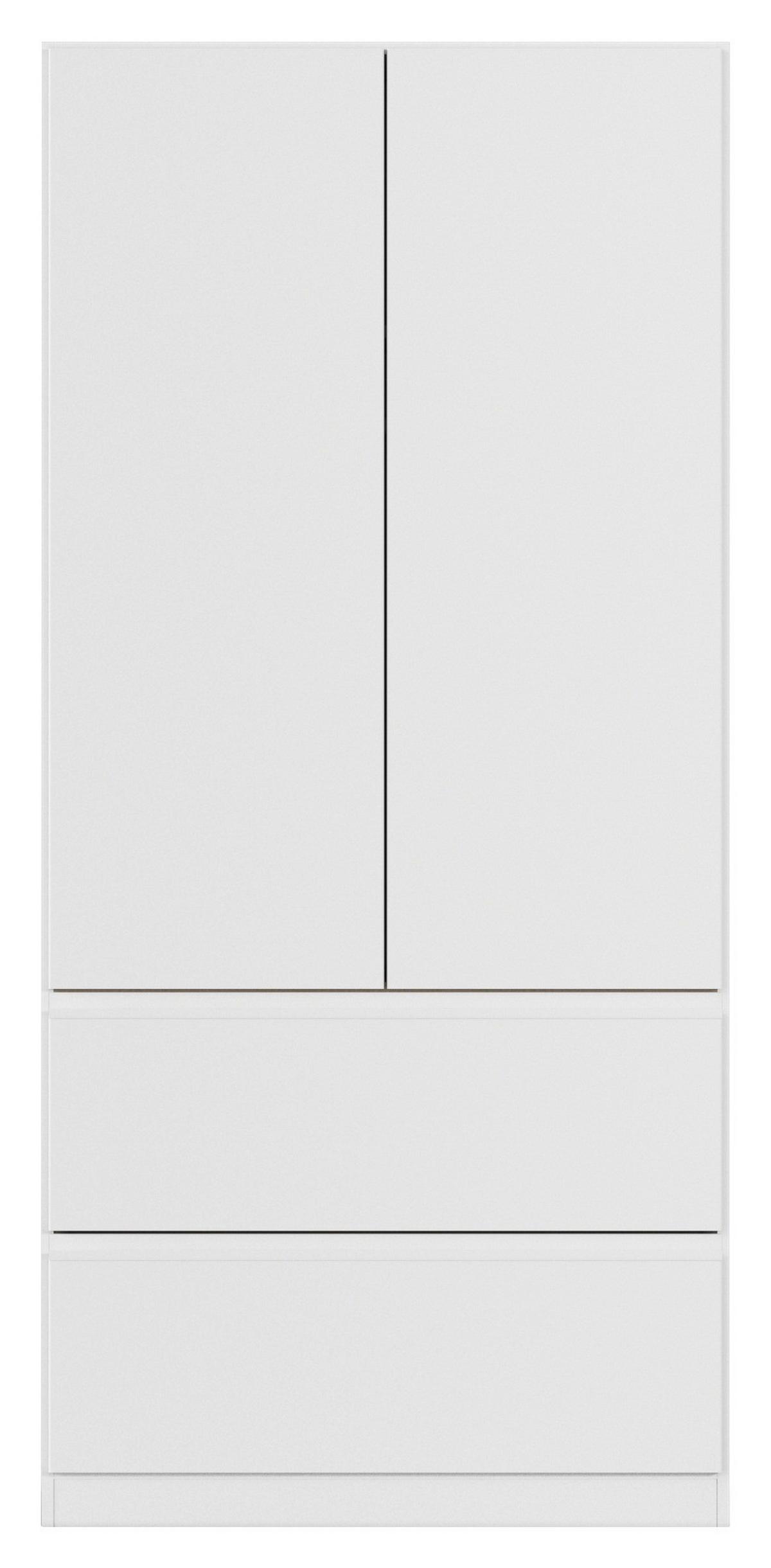 Omara S Klasičnimi Vrati Costa, Bela - bela, Moderno, leseni material (91/197/54cm) - Rauch Möbel