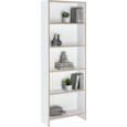 Regal in Weiß mit 5 Fächer - Weiß, MODERN, Holzwerkstoff (60/175/24cm) - MÖMAX modern living