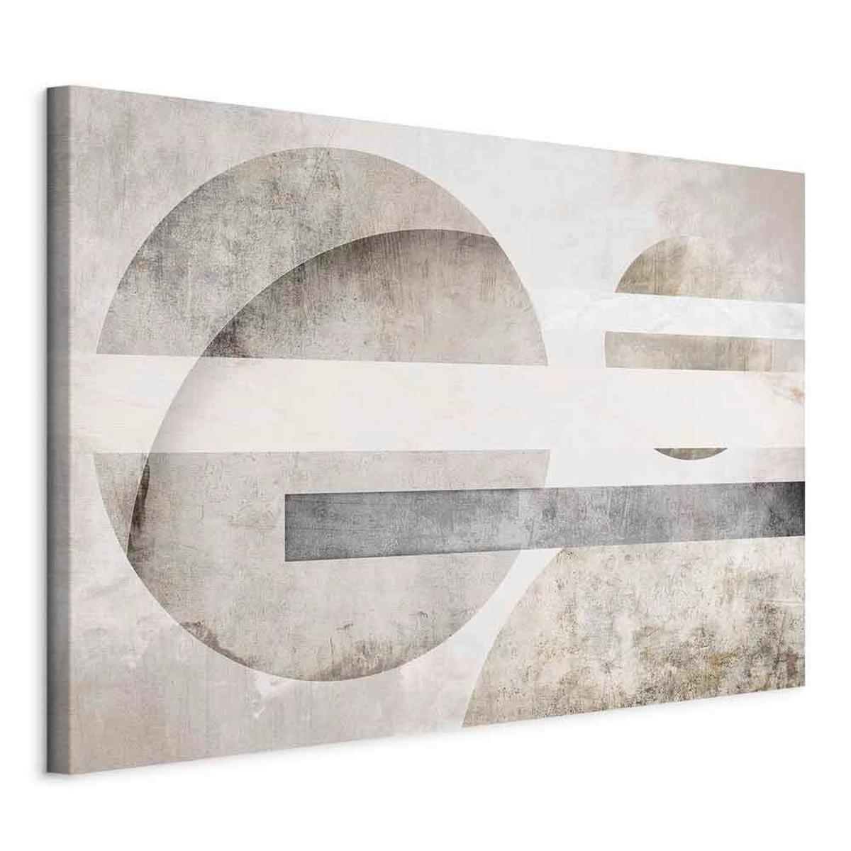 Slika Na Platnu Planets - sivobela/biserna, Basics, tekstil/les (90/60/1.2cm) - artgeist