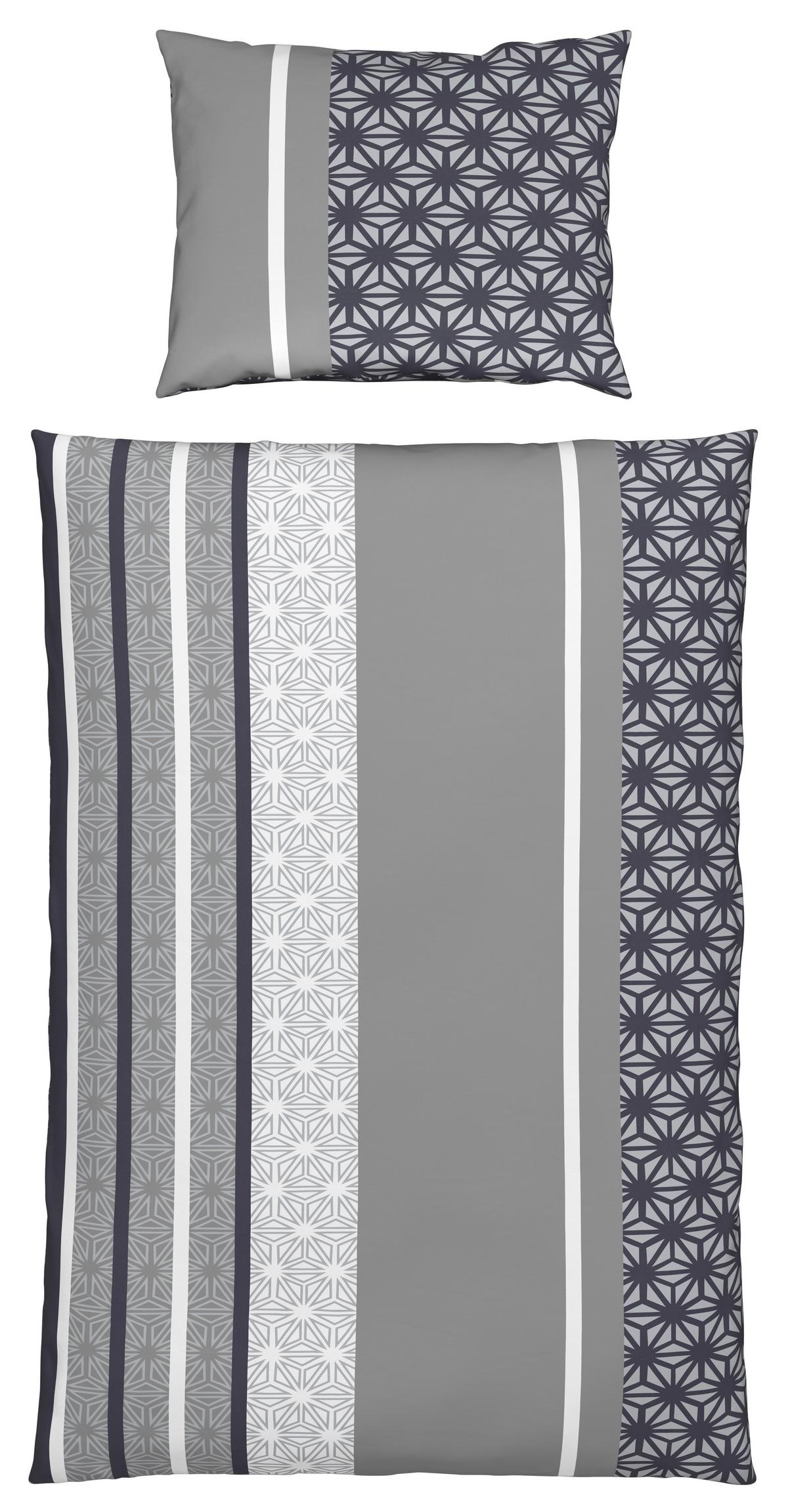 Ágyneműhuzat-garnitúra Sara - szürke, textil (140/200cm) - Best Price