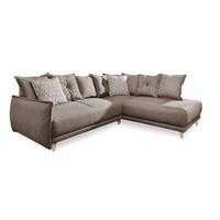 Eckschlafsofa in Hellbraun ´LAZY LUKA´ - Hellbraun/Beige, Basics, Holz/Textil (235/190cm) - MID.YOU