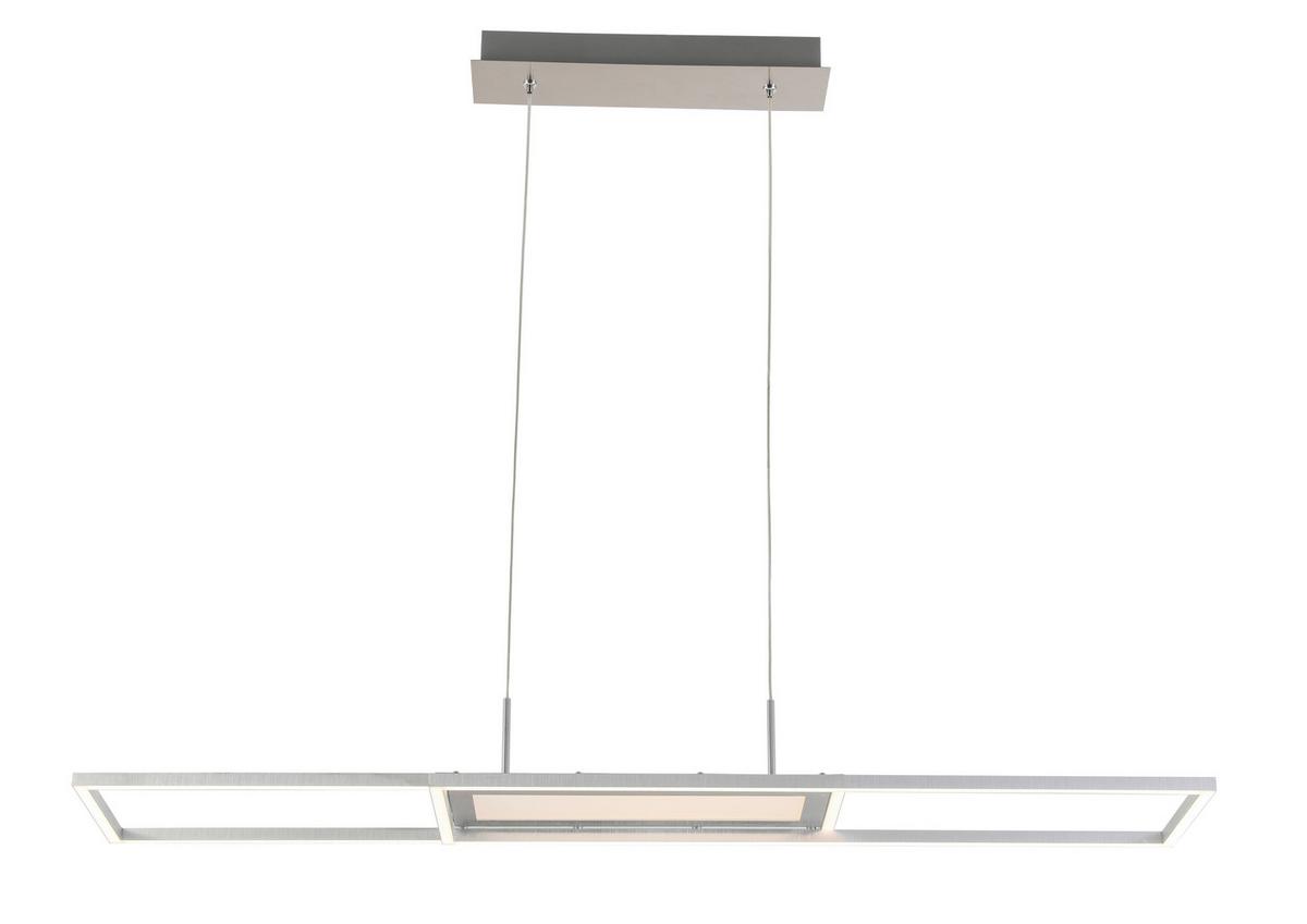 LAMPA WISZĄCA LED NOYA *SBN*SH* - kolor aluminiowy, Trend, tworzywo sztuczne/metal (105/27cm) - Novel