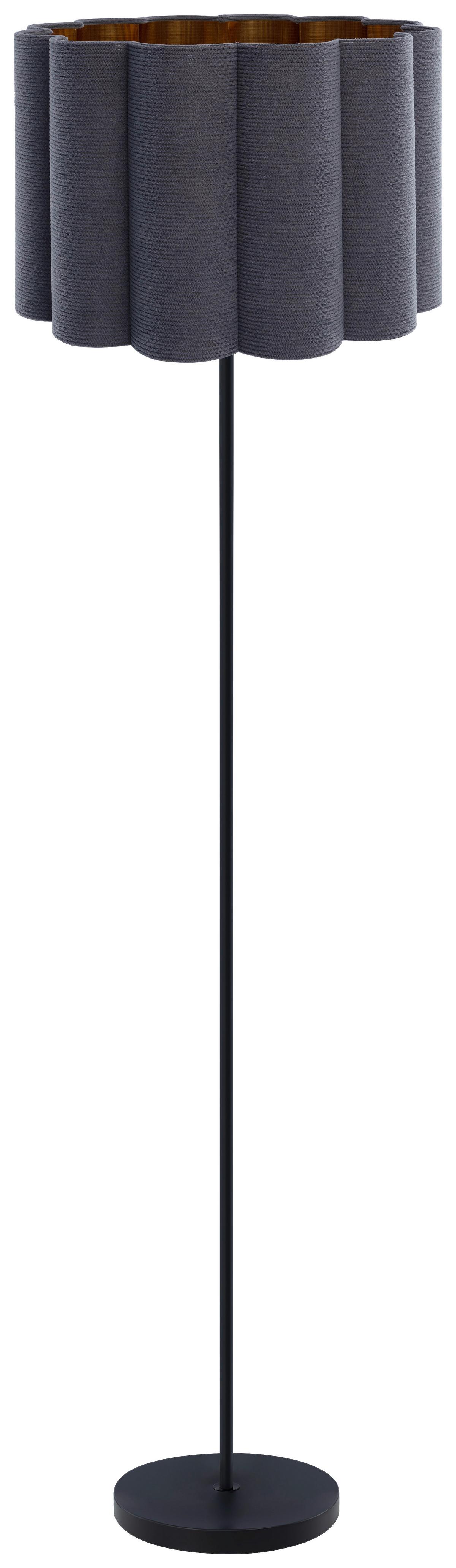 LAMPA STOJĄCA LUNA - czarny/szary, Trend, tworzywo sztuczne/metal (40/150cm) - Novel