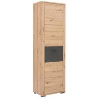 SZAFA DO PRZEDPOKOJU MAXIM - kolor dębowy/antracytowy, Konventionell, materiał drewnopochodny/tworzywo sztuczne (60/195/38cm) - Xora