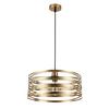HANGLAMP SILVAIN - Zwart/Messingkleuren, Modern, Kunststof/Metaal (40/120cm) - Modern Living