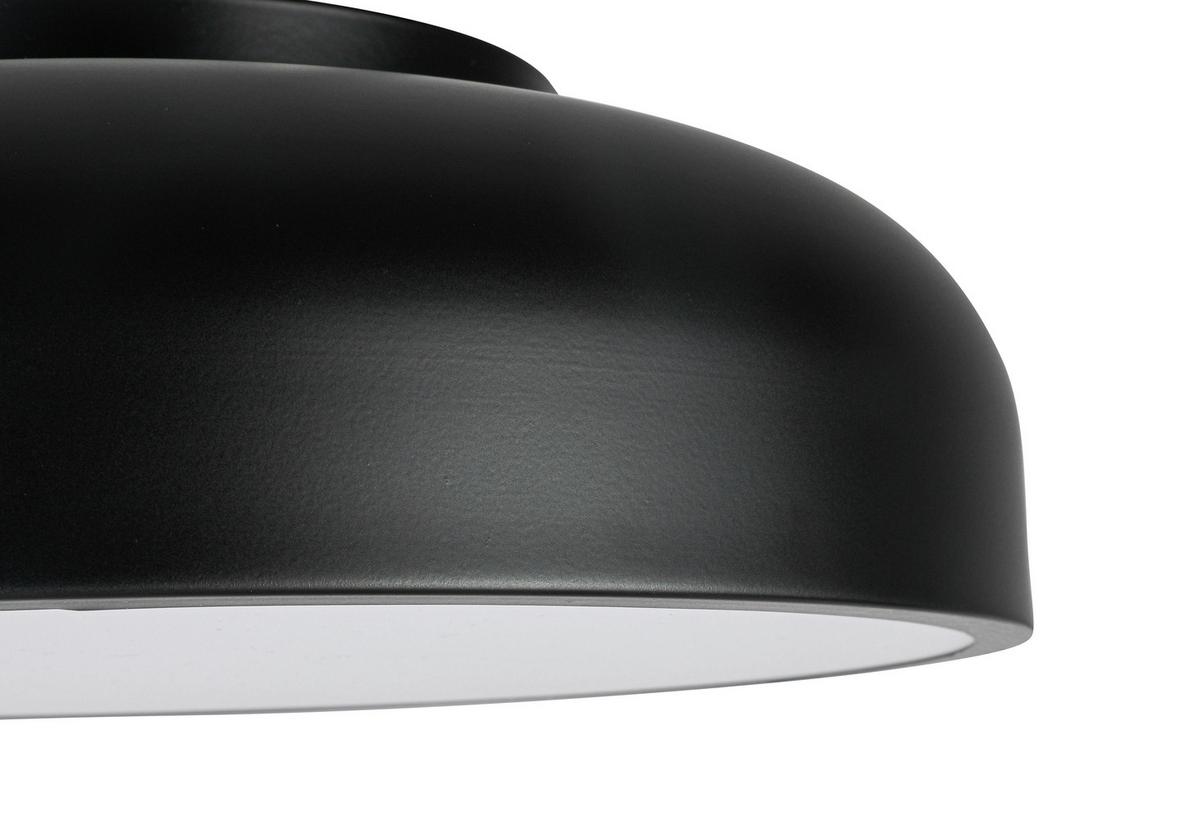 LED-Deckenleuchte Mike Schwarz/Weiß max. 24 Watt - Weiss/Schwarz, Modern, Kunststoff/Metall (35/11cm) - Mömax