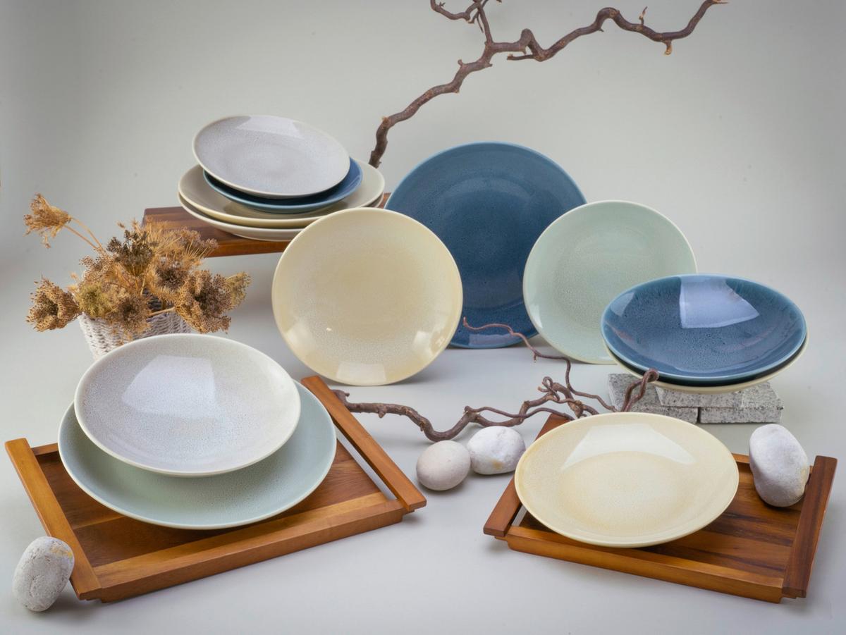 Jedilni Servis Reactive Nordic, 12-Delni - večbarvno, Basics, keramika - Creatable