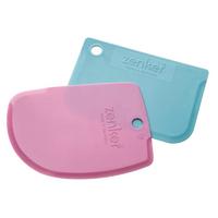 Teigschaberset Bakery aus Kunststoff, 2-teilig - Blau/Rosa, KONVENTIONELL, Kunststoff (12cm) - Zenker
