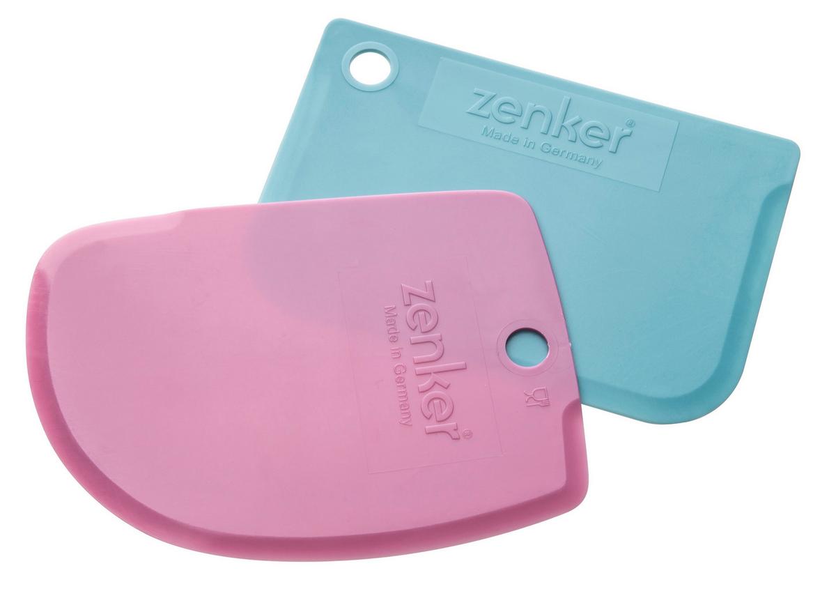 Teigschaberset Bakery aus Kunststoff, 2-teilig - Blau/Rosa, KONVENTIONELL, Kunststoff (12cm) - Zenker