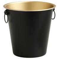Posuda Za Hlađenje Boca Glamour - zlatne boje/crna, Moderno, metal (21,7/20,5cm) - Mömax