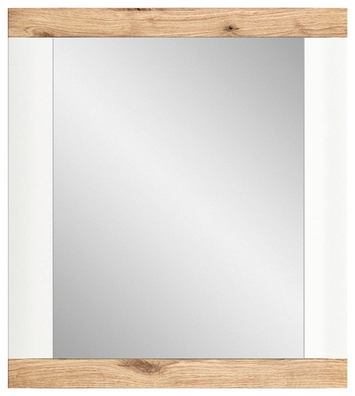 Spiegel Laredo ca. 73x82 cm Nox Eiche/Weiß - KONVENTIONELL, Glas/Holzwerkstoff (73/82/2cm) - MID.YOU