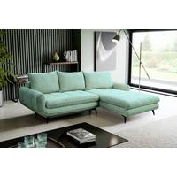 KUTNA GARNITURA WAVE - verde mentă, Modern, lemn/metal (266/189cm) - Modern Living