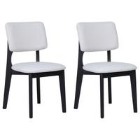 STUHL-SET ELSA - Beige/Schwarz, MODERN, Holz/Textil (48/87/54cm) - MID.YOU