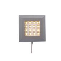 Üvegpolc Világítás Donald, Darwen - ezüstszínű, Basics, műanyag/fém - Xora