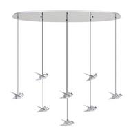 Led-pendelleuchte 390401 Paratebueno 1 - Chromfarben, Design, Kunststoff/Metall (116/26/150cm) - Eglo