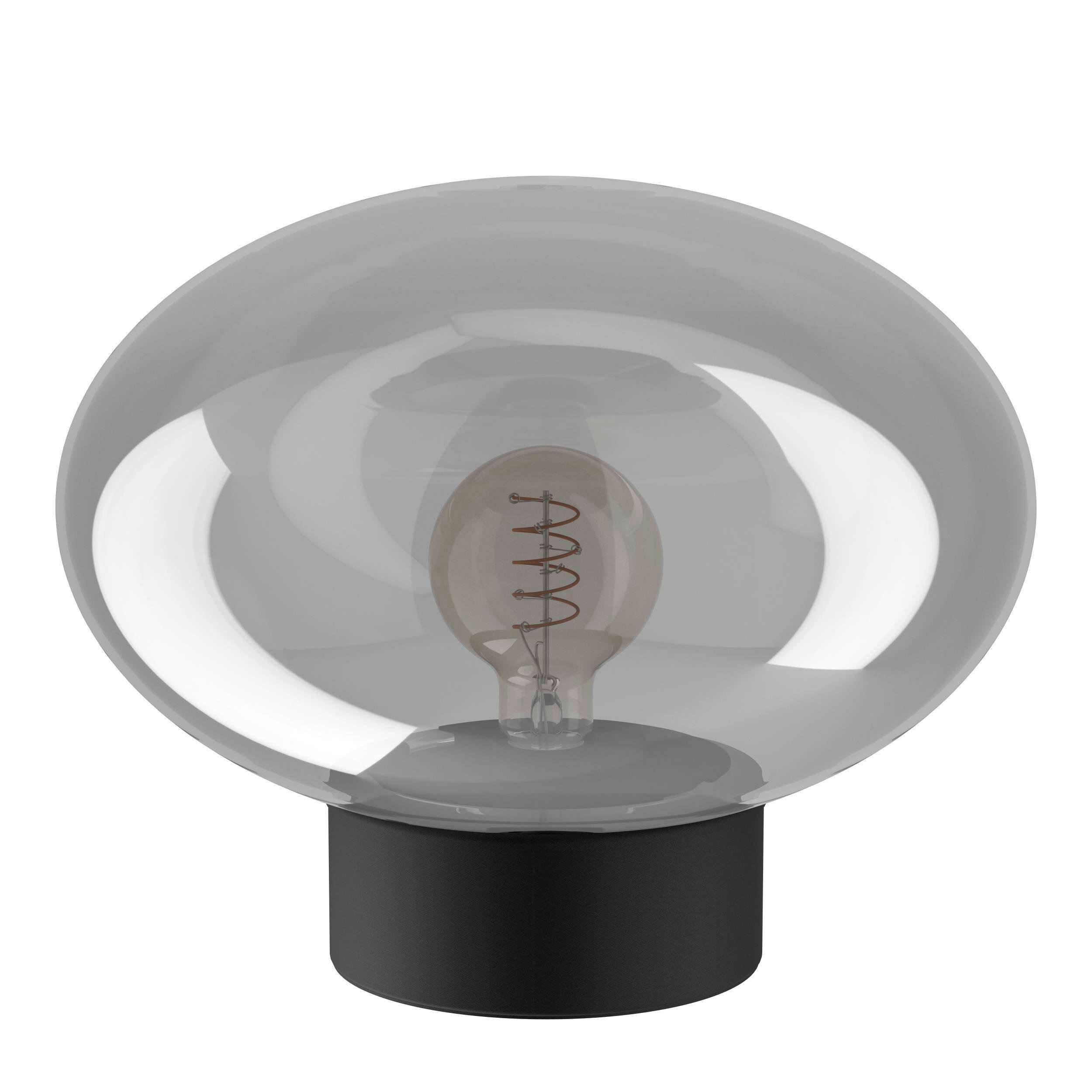 Tischleuchte 900945_madonnina - Schwarz/Grau, Design, Glas/Metall (33/27cm) - Eglo